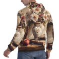thumbnail image 6 of Pofeuu Vintage Floral Vase With Books Print Mens Casual Hooded Collar Drawstring Hoodies Pullover Sweatshirts Casual Long Sleeve Shirts-3X-Large, 6 of 7