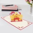thumbnail image 1 of Houderco Festival Greeting Card with Detailed 3D Dragon Design and Thick Paper for Graduation Celebrations, 1 of 6