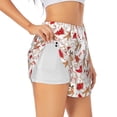 thumbnail image 3 of Lsque Gingerbread Holiday Sweets Printed Women's Running Shorts with Liner Pockets,Elastic Quick Dry Workout Athletic Gym Yoga Shorts,Womens High Waist Shorts-Large, 3 of 9