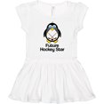 thumbnail image 3 of Inktastic Future Hockey Star Penguin Girls Toddler Dress, 3 of 5