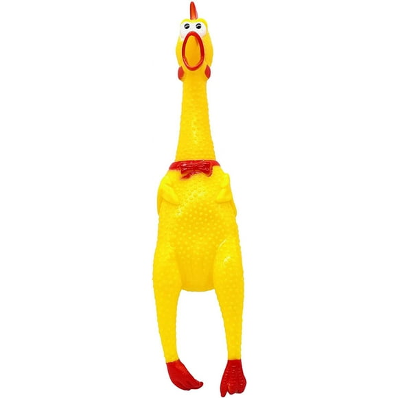 SURJDE Squeezing Squawkin' Chicken Rubber Screaming 16" Tall
