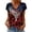 1Red3, variant on Fashion Casual Short Sleeve Round Neck Printed T-Shirt For Women Daily Wear Comfortable Loose Fit Top