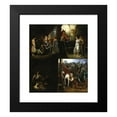 thumbnail image 2 of Antoine Rivoulon 20x23 Black Modern Framed Museum Art Print Titled - Scenes of Notre-Dame De Paris (1832), 2 of 5