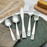 KOOMADE Stainless Steel 20-Piece Flatware Set for 4, Dishwasher Safe Silverware