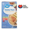Great Value Instant Oatmeal Variety Pack, 13.7 oz, 10 Packets