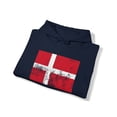 thumbnail image 4 of Denmark Danish Pride Flag Hoodie, Gifts, Hooded Sweatshirt, 4 of 4