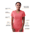 thumbnail image 3 of Adar Pro Scrubs pour Femmes - Haut de Scrub Moderne Col en V, 3 of 7