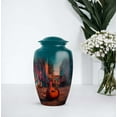 thumbnail image 7 of Guitar Keepsake Cremation Urns For Ashes Adult Female Mom And Dad - Pink Urns For Human Ashes Male And Female, 1 Large 10 Inch, With 4 Keepsake Set, 3 Inch - Blue Urn For Boy & Girl, 7 of 7