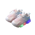 thumbnail image 4 of huajiao Baby Boys Light Up Shoes Sparkly Non-𝗦lip Mesh Breathable First Walking Shoe Cute Lightweight Casual Sneakers, 4 of 6