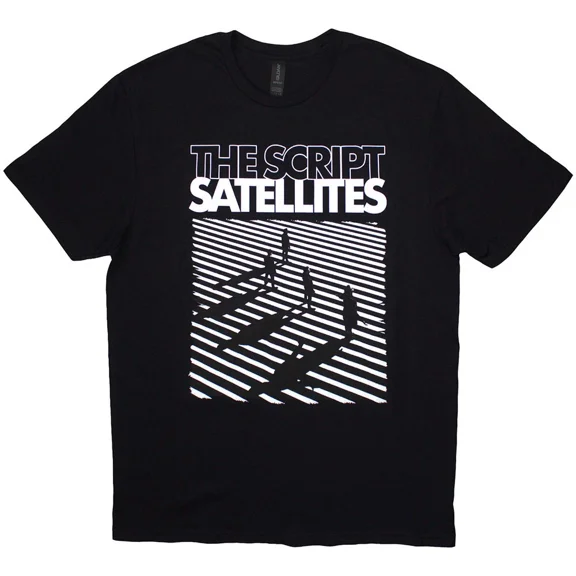 The Script Satellites T-Shirt Black New