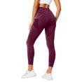 thumbnail image 2 of Compression Leggings for Women High Waisted No Front Seam Lounge Yoga Legging Workout Tummy Control Gym Yoga Pants Purple XL, 2 of 4