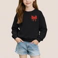 thumbnail image 4 of Cowsor Chandails en Molleton pour Filles Enfants Mignon Graphique Col Rond Chandail Tops Xmas Manches Longues Chemises de Vacances, 4 of 7