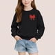 thumbnail image 4 of Cowsor Girls Sweatshirts Kids Cute Graphic Crewneck Pullover Tops Xmas Long Sleeve Holiday Shirts, 4 of 7