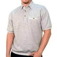 thumbnail image 3 of Palmland Big and Tall French Terry Short Sleeve Banded Bottom Polo Shirt, 3 of 5