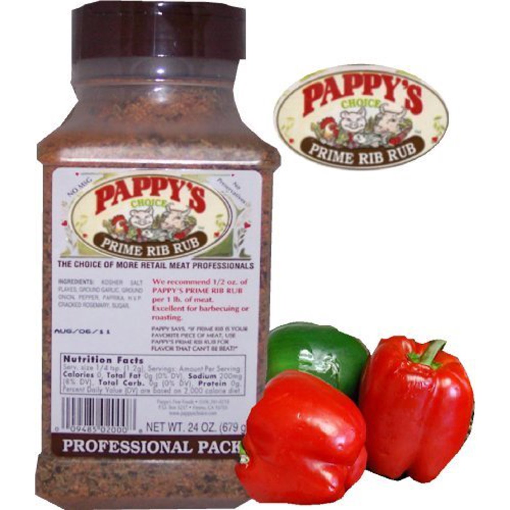 Pappy's Choice Seasoning Prime Rib Rub (24 Oz Professional Pack