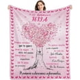 thumbnail image 1 of LHSHID Regalo para Hija Daughter Gifts from Mom in Spanish Regalo para Mi Hija Regalo Hija Cumpleanos Menta para Hija De Mama Papa Regalo De Graduacion para Mi Hija Throw Blanket 30"x40", 1 of 7