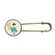 thumbnail image 1 of Chica antigua tradicional japonesa EsES Broche De Broche De Metal Antiguo Unbranded M, 1 of 3