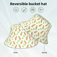 thumbnail image 5 of Daiia Vegan Fruit Carrot Pattern Bucket Hat - Trendy Cotton Sun Hat for Beach, Golf, Fishing - Fun Outdoor Vacation Boonie for Men and Women, 5 of 9