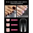 thumbnail image 2 of Kit de formas de uñas de poligel EBANKU para dedos de los pies con solución antideslizante, 2 of 8