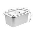thumbnail image 2 of CIMAXIC Storage Bins with Lids for Kitchen 1Pack Silver Compost Bin Rectangular Shape for Households, 2 of 7