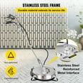 thumbnail image 5 of VEVOR 24 inch Surface Cleaner Pressure Flat Surface Cleaning 4000 PSI Max Working Pressure Flat Surface Cleaner Stainless Steel Rotating Surface Cleaner with 3 Nozzle Front Spray Bar, 5 of 10