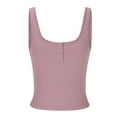 thumbnail image 7 of WCMZJ Tank Top For Womens Sleeveless Button Up Ribbed Knit Crop Top Square Neck Summer Cute Tops Casual Trendy Tees, 7 of 7