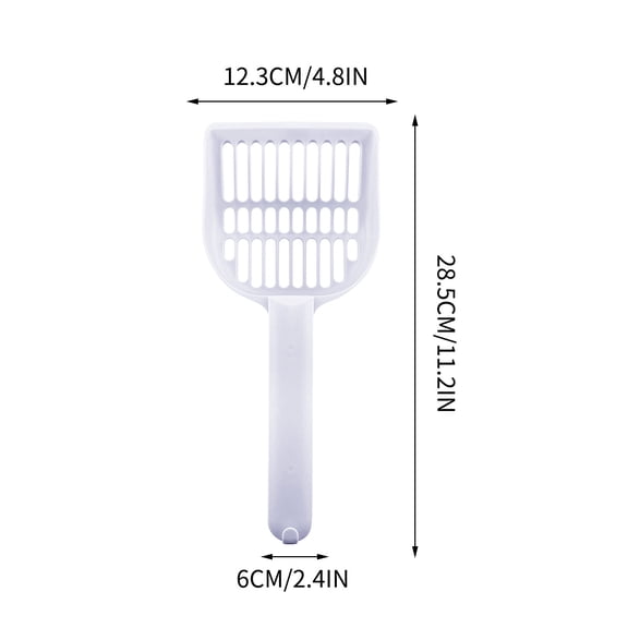 Rkxzt Cat Litter Scoop Multi Functional Litter Shovel Pet Waste Scooper with Comfort Grip 28.5cm Cleaning Tool Tools/Office|Plastic,Blue