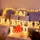 thumbnail image 3 of Luz de noche LED con letras luminosas, lámpara de batería con número del alfabeto inglés, 22cm, decoración romántica de fiesta de boda, Navidad, Diwali, 26, 3 of 4