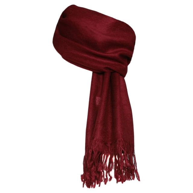 Gravity Threads Foulard Châle Doux 100 % Pashmina, Bordeaux