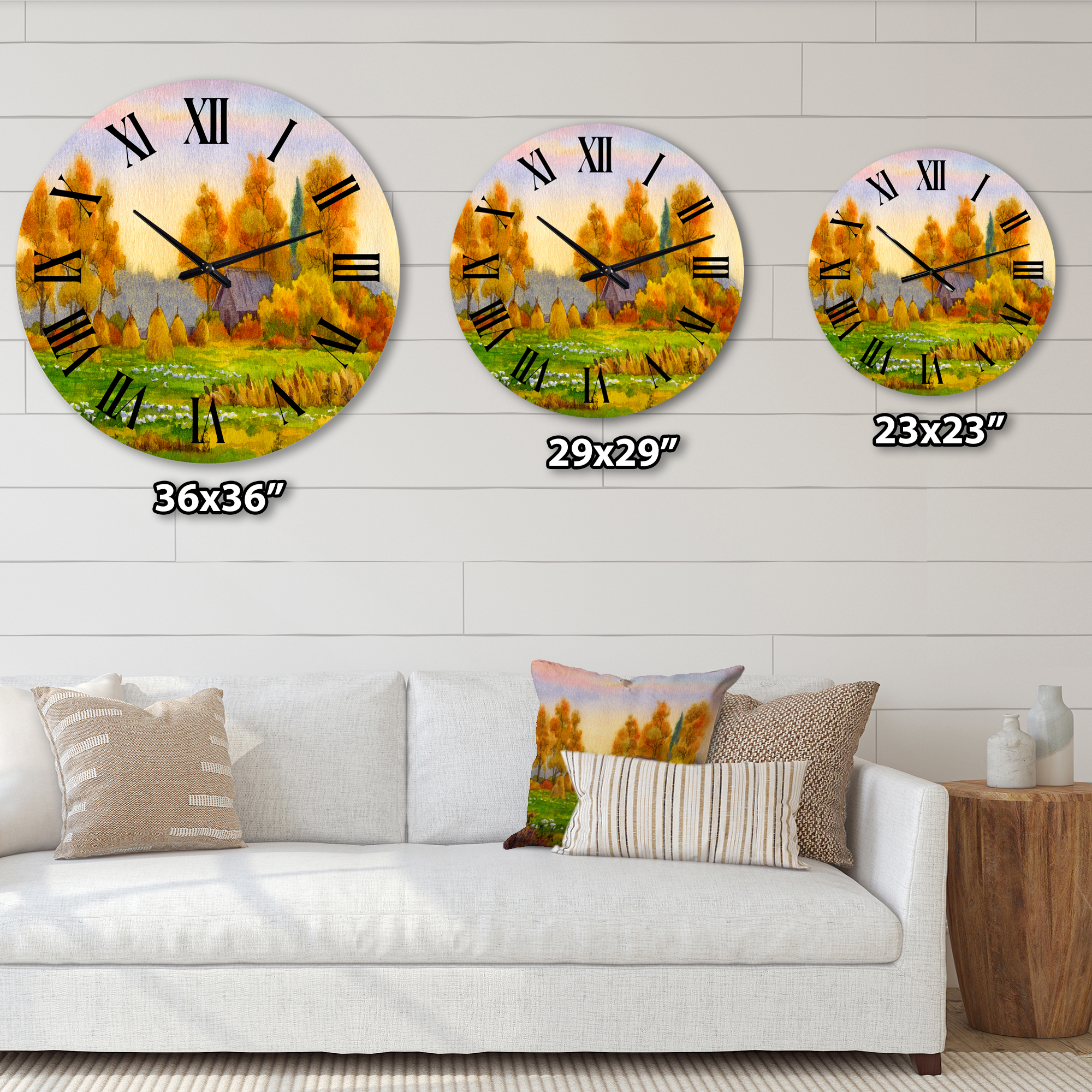 Designart 1 in Quartz Wall Clock