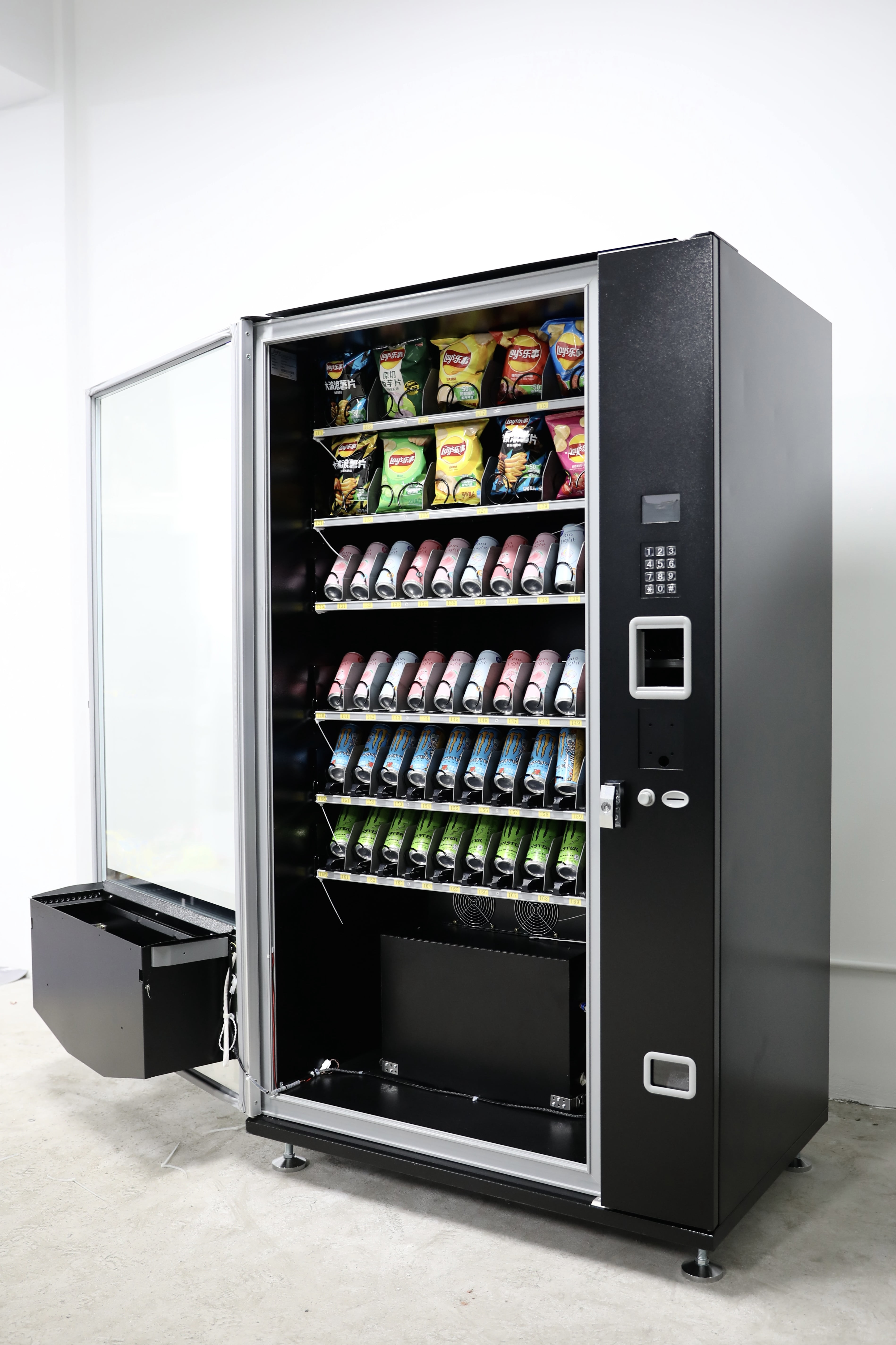 EPEX Combo Vending Machine, 31.00 x 45.00 x 74.00 Inches, Black
