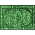 thumbnail image 1 of Ahgly Company Indoor Rectangle Oriental Emerald Green Industrial Area Rugs, 2' x 4', 1 of 4