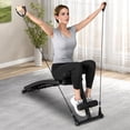 thumbnail image 3 of Patiojoy Banc Ajustable pour Exercice, Planche Inclinée Pliable avec Balle de Vitesse & Pompe & 2 Bandes de Résistance, 3 of 10