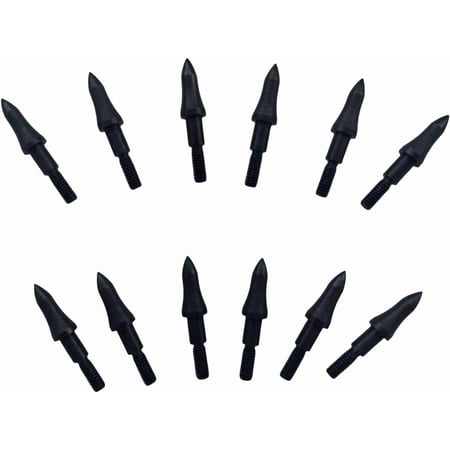 12pcs High Precision Field Points Crossbow Arrow Tips for Bow and Arrow Target Practice Screw-in Bullet Points for 5/16 Inch Arrows Hunting Archery Target & Accessorie