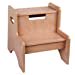 thumbnail image 3 of Wildkin Kids Wooden Two-Step Stool for Kids and Adults, Perfect for Kitchen or Bathroom Use, Stepping Stool Features Two Convenient Carrying Handles, Suitable for Individuals Up To 200lbs (Oak), 3 of 10