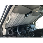 HeatShield, The Original Windshield Sun Shade, Custom-Fit for Ford Transit Van (Cargo) w/ Sensor 2015, 2016, 2017, 2018, 2019, 2020, Silver Series