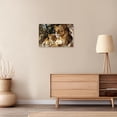 thumbnail image 4 of ZHONGYUTONG Lion Family Wall Art Canvas African Animal Pictures Lioness and Cubs Painting Wildlife Poster for Living Room Decor Framed (28.00" x 42.00"), 4 of 5