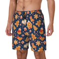 thumbnail image 1 of Fotbe Gingerbread Delights Traje de Baño para Hombre – Shorts de Natación de Secado Rápido con Forro y Bolsillos-Large, 1 of 6