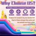 thumbnail image 6 of Inflatable Water Slide Commercial Grade: 21FT(L) Water Bounce House for Adults & Teenagers - Big Pool, Premium PVC, Rainbow Style, Wet & Dry, 950W Blower - for Backyard Outdoor Birthday Party, 6 of 9