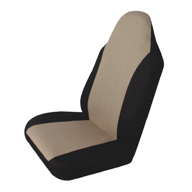 Scienceny Universal Car Single Front Pad Funda protectora Cojín Negro + Beige Ventana automotriz