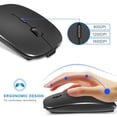 thumbnail image 3 of Wireless Computer Mouse Dual Mode Rechargeable 2.4G Super Slim USB Cordless Mice, 3 of 6