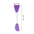 thumbnail image 4 of Unique Bargains 2 Pcs Smooth Facial Mask Brush Two-in-One Deep Purple, 4 of 5