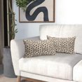 thumbnail image 6 of Polka Dot Pillow Covers 18x18 Set of 2 Black Cream Throw Pillows Boho Design Brush Strokes Decorative Outdoor Pillowcase Square Cushion Cover Linen Pillow Case for Home Sofa Couch Bed, 6 of 6