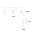 thumbnail image 6 of LNC 3-Light Gold Round Clear Glass Modern Bathroom Vanity Lighting Fixutre,20"Lx8.5"Hx6"D, 6 of 13
