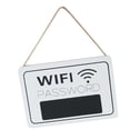 thumbnail image 1 of Impresión en Color Brillante Del Estilo Americano Moderno Que Cuelga La Muestra de La Contraseña de WiFi de La Muestra de WiFi Sunnimix Signo de puerta de la puerta de la contraseña de WiFi de madera, 1 of 8
