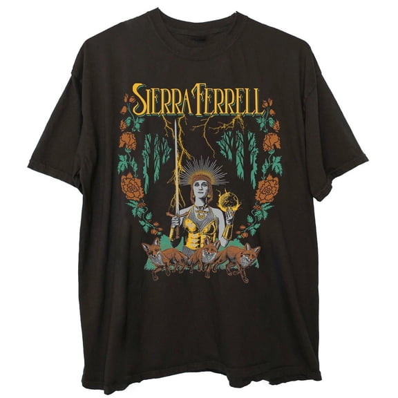 NEW Sierra Ferrell Forest Floor Fox Heavy Cotton Black S-5XL T Shirt MC628