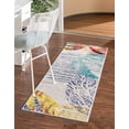thumbnail image 3 of Unique Loom Ariel Collection Area Rug - Sun (2' x 6' Runner Multi/Black), 3 of 5