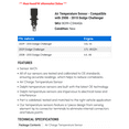 thumbnail image 2 of Air Temperature Sensor - Compatible with 2008 - 2010 Dodge Challenger 2009, 2 of 2