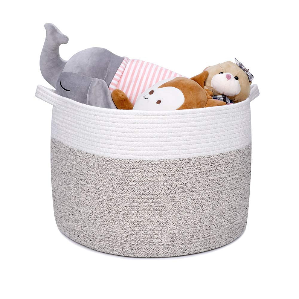 large toy basket with lid