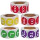 thumbnail image 4 of Round Size Labels for Clothing with Adhesive Colored Stickers 5 Rolls, 4 of 5